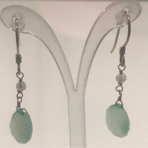 Multifaceted Beaded Dangling Earrings